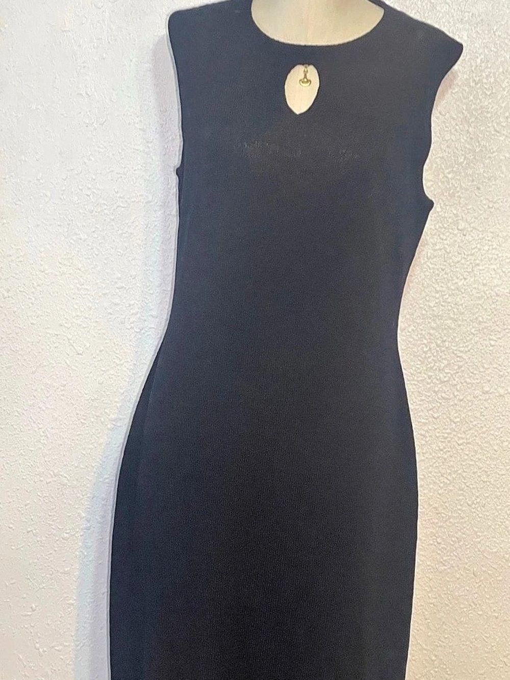 St. John sport black knitted Sleeveless Dress size medium - Picture 3 of 15